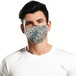Man women leopard print mask Reusable cotton protect